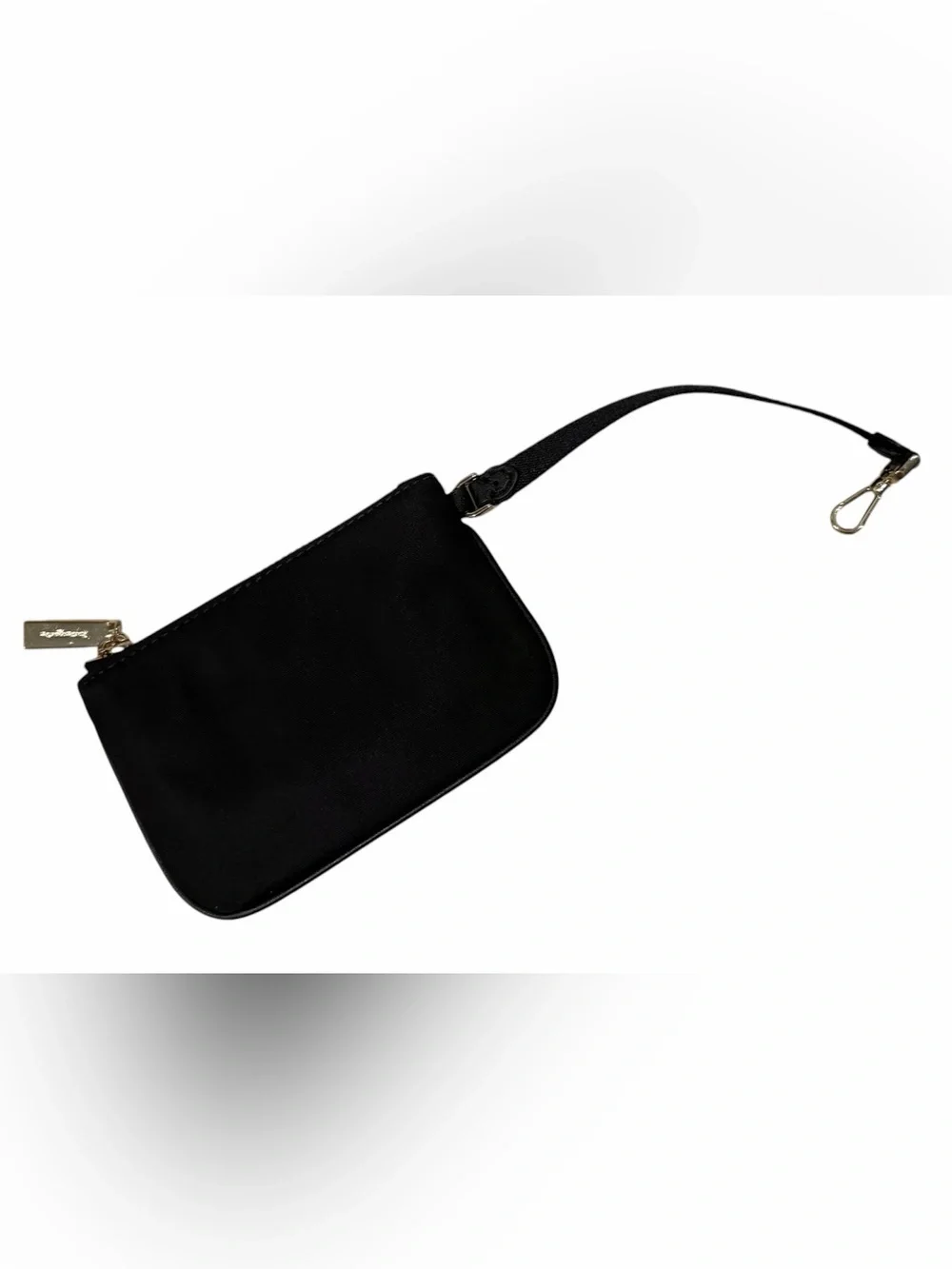 Kate Spade Black Mini Pouch with Clip NEW